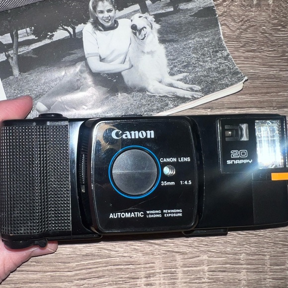 Vintage 80s Canon Snappy 20 35mm point and shoot camera film photography - Picture 4 of 15
